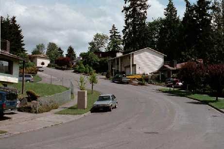 Up S.26th St. from North Entrance